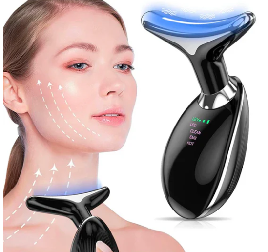 MASAJEADOR FACIAL CON LUCES LED