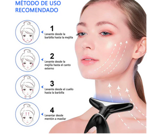 MASAJEADOR FACIAL CON LUCES LED