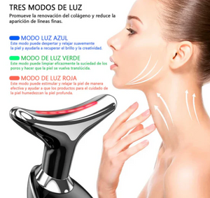 MASAJEADOR FACIAL CON LUCES LED