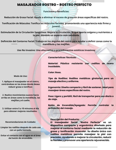 Masajeador Facial Micro Corriente Reafirmante
